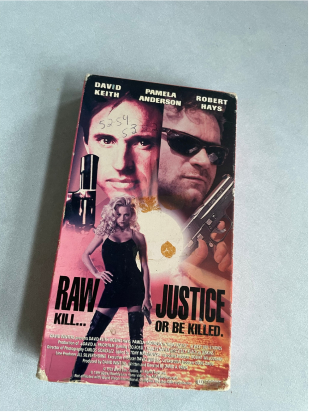 Raw Justice (1994) VHS Movie - Republic Pictures Action Film